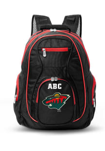 Minnesota Wild Black Personalized Monogram Premium Backpack