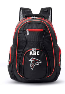 Atlanta Falcons Black Personalized Monogram Premium Backpack