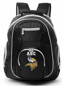 Minnesota Vikings Black Personalized Monogram Premium Backpack