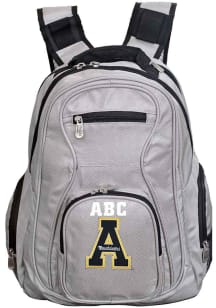 Appalachian State Mountaineers Grey Personalized Monogram Premium Backpack