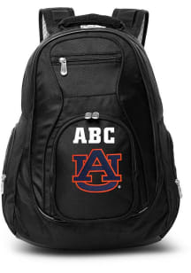 Auburn Tigers Black Personalized Monogram Premium Backpack