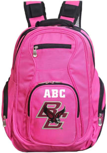 Boston College Eagles Pink Personalized Monogram Premium Backpack