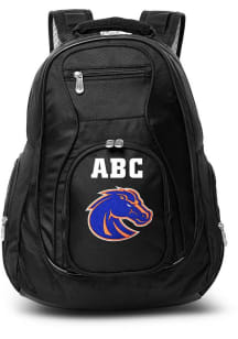 Boise State Broncos Black Personalized Monogram Premium Backpack