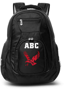 Eastern Washington Eagles Black Personalized Monogram Premium Backpack