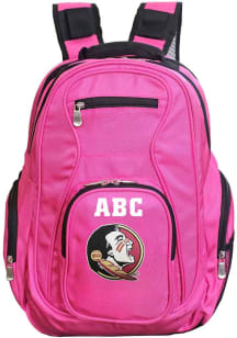 Florida State Seminoles Pink Personalized Monogram Premium Backpack