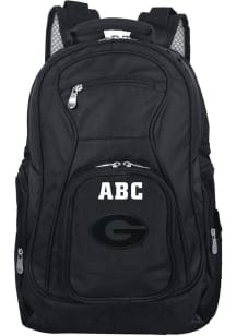Georgia Bulldogs Black Personalized Monogram Premium Backpack