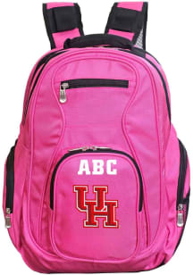 Houston Cougars Pink Personalized Monogram Premium Backpack