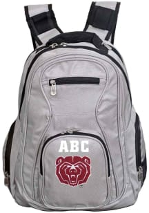Missouri State Bears Grey Personalized Monogram Premium Backpack