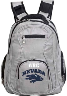 Nevada Wolf Pack Grey Personalized Monogram Premium Backpack