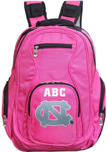 North Carolina Tar Heels Pink Personalized Monogram Premium Backpack