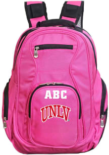 UNLV Runnin Rebels Pink Personalized Monogram Premium Backpack