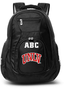UNLV Runnin Rebels Black Personalized Monogram Premium Backpack