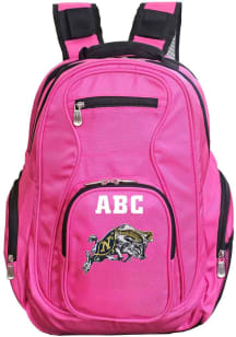 Navy Midshipmen Pink Personalized Monogram Premium Backpack