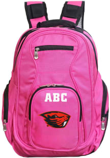 Oregon State Beavers Pink Personalized Monogram Premium Backpack