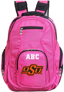 Oklahoma State Cowboys Pink Personalized Monogram Premium Backpack