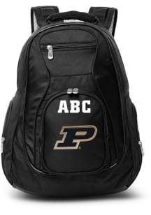 Purdue Boilermakers Black Personalized Monogram Premium Backpack