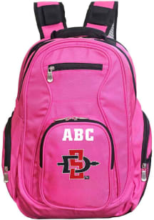 San Diego State Aztecs Pink Personalized Monogram Premium Backpack