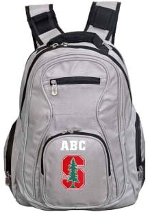 Stanford Cardinal Grey Personalized Monogram Premium Backpack