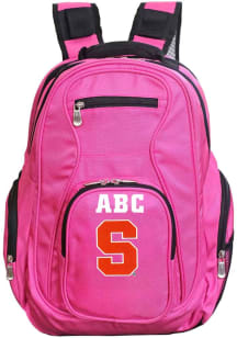 Syracuse Orange Pink Personalized Monogram Premium Backpack