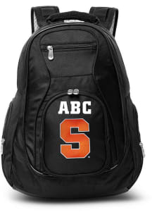 Syracuse Orange Black Personalized Monogram Premium Backpack