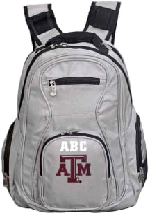 Texas A&amp;M Aggies Grey Personalized Monogram Premium Backpack
