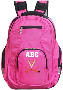 Virginia Cavaliers Pink Personalized Monogram Premium Backpack