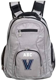 Villanova Wildcats Grey Personalized Monogram Premium Backpack