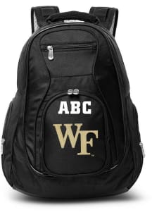 Wake Forest Demon Deacons Black Personalized Monogram Premium Backpack
