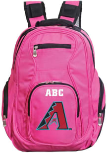 Arizona Diamondbacks Pink Personalized Monogram Premium Backpack
