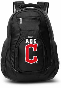 Cleveland Guardians Black Personalized Monogram Premium Backpack