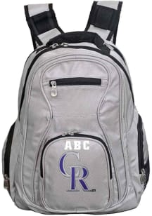 Colorado Rockies Grey Personalized Monogram Premium Backpack