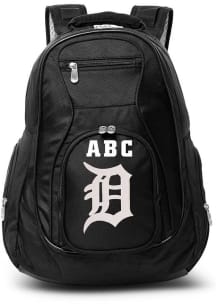 Detroit Tigers Black Personalized Monogram Premium Backpack