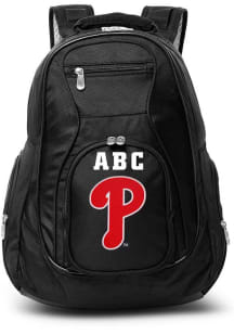 Philadelphia Phillies Black Personalized Monogram Premium Backpack