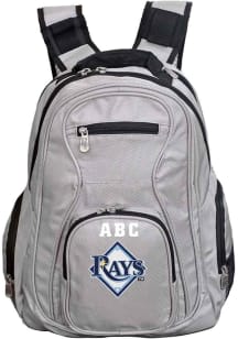 Tampa Bay Rays Grey Personalized Monogram Premium Backpack