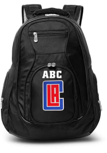 Los Angeles Clippers Black Personalized Monogram Premium Backpack