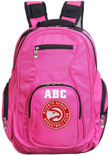 Atlanta Hawks Pink Personalized Monogram Premium Backpack