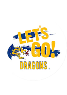 Drexel Dragons 3" Lets Go Button - Navy Blue