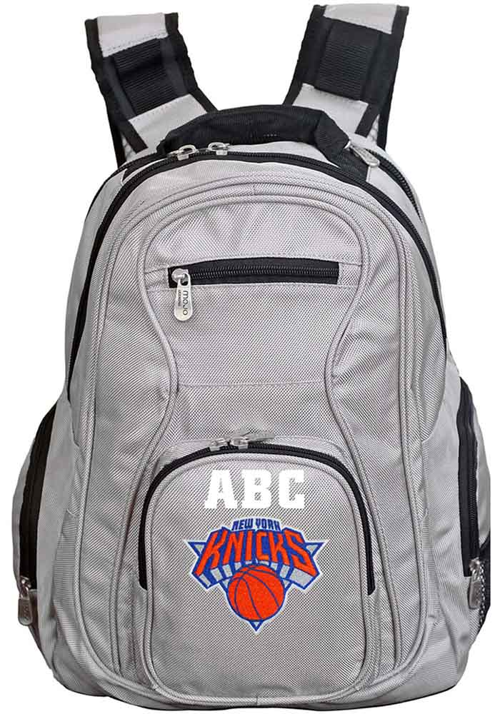 New York Knicks GRAY Personalized Monogram Premium Backpack  display picture 1