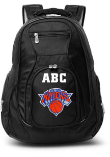 New York Knicks Black Personalized Monogram Premium Backpack