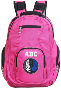 Dallas Mavericks Pink Personalized Monogram Premium Backpack