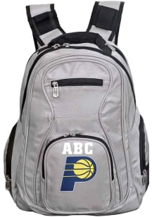 Indiana Pacers Grey Personalized Monogram Premium Backpack