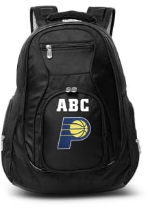 Indiana Pacers Black Personalized Monogram Premium Backpack