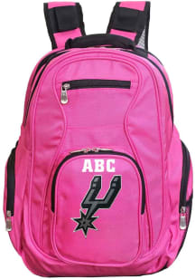 San Antonio Spurs Pink Personalized Monogram Premium Backpack