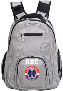 Washington Wizards Grey Personalized Monogram Premium Backpack