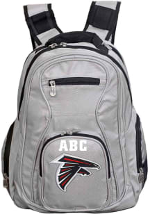 Atlanta Falcons Grey Personalized Monogram Premium Backpack