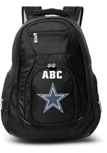 Dallas Cowboys Black Personalized Monogram Premium Backpack