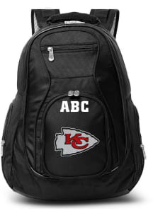 Kansas City Chiefs Black Personalized Monogram Premium Backpack