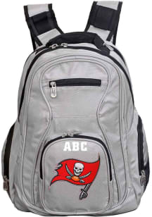 Tampa Bay Buccaneers Grey Personalized Monogram Premium Backpack
