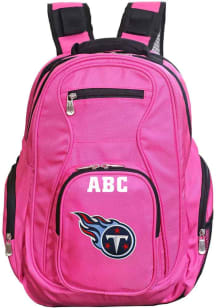 Tennessee Titans Pink Personalized Monogram Premium Backpack