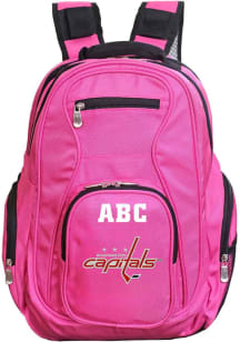 Washington Capitals Pink Personalized Monogram Premium Backpack